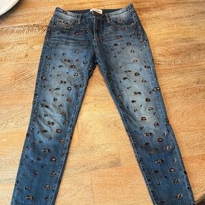 Driftwood jeans, Jackie style-skinny-size 28, leopard style